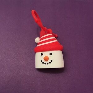 Bath and Body Works Snowman Head Pocketbac Keychain Holder